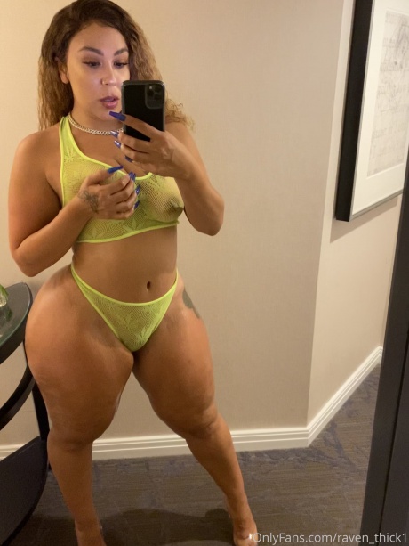 Raven_Thick Gorgeous Big Ass Latina in Fishnet Panties