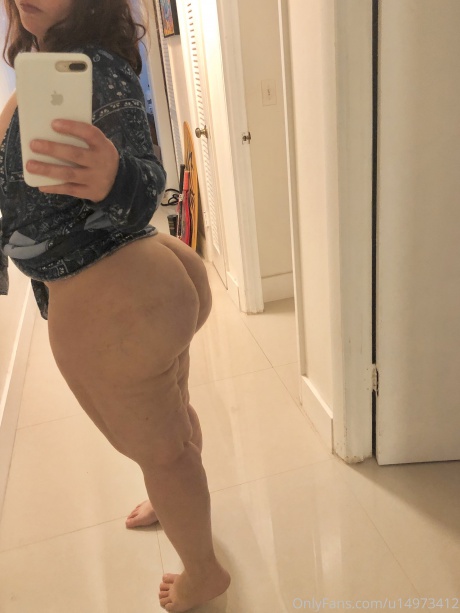 Big White Cellulite Ass